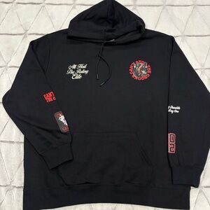 Crooks & Castles Hoodie Grunge Punk Black Men’s Sz 2xl Dark Dog Rough Thick